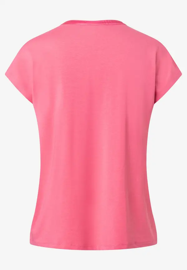 More & More Shirt mit Satinkante, sorbet pink, Sommer-Kollektion Exklusive Angebote