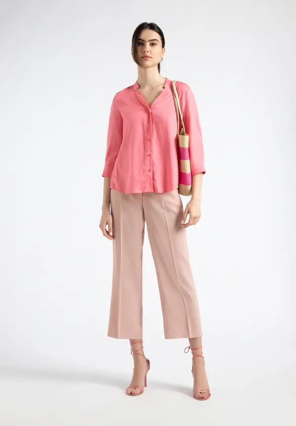 More & More Lyocell Bluse, sorbet pink, Sommer-Kollektion Große Rabatte