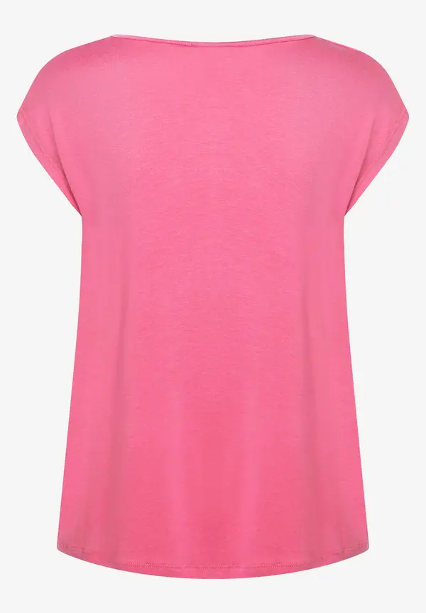 More & More T-Shirt mit Blüten-Applikation, sorbet pink, Sommer-Kollektion Riesige Ersparnisse