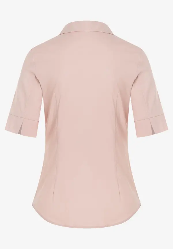 More & More Baumwoll/Stretch Bluse, powder rose, Sommer-Kollektion Wochenangebot