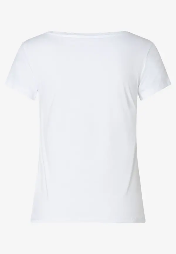 More & More T-Shirt mit Frontprint, weiß, Frühjahrs-Kollektion Letzter Tag