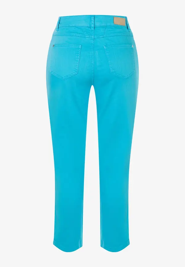More & More verkürzte Coloured Denim, türkis, Frühjahrs-Kollektion Zeitbegrenzte Promotion