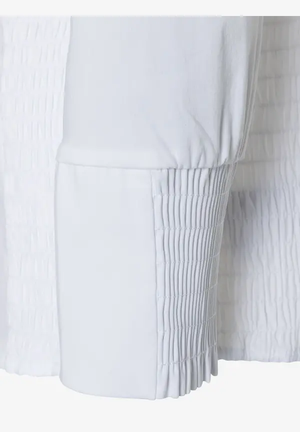 More & More Hemdbluse mit Smok-Einsatz, weiß Sonderangebot der Fabrik
