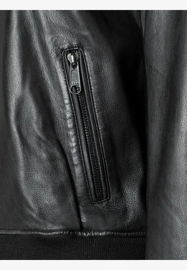 More & More Lederblouson, schwarz Nur noch ein Tag übrig
