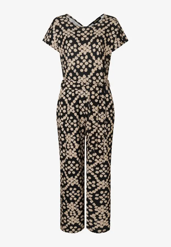 More & More Jumpsuit, Dot Pattern Print 50% Rabatt mit kostenlosem Versand
