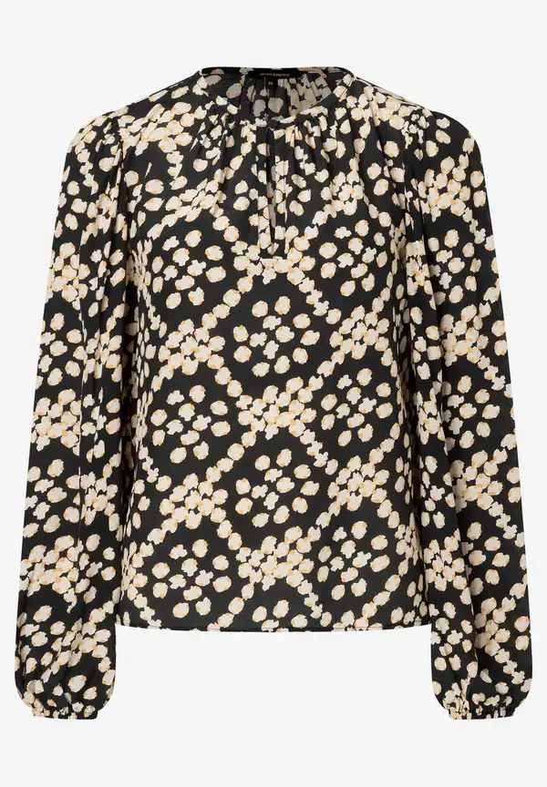 More & More fließende Bluse, Dot Pattern Print Clearance-Verkauf