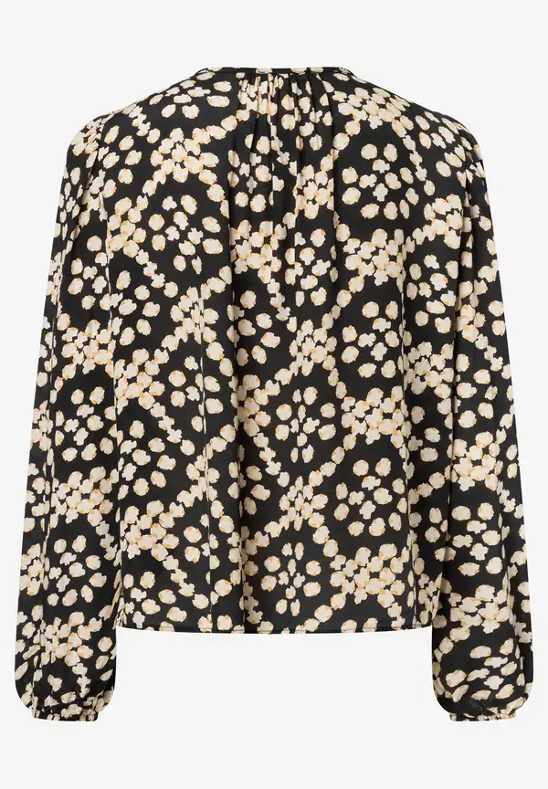 More & More fließende Bluse, Dot Pattern Print Clearance-Verkauf
