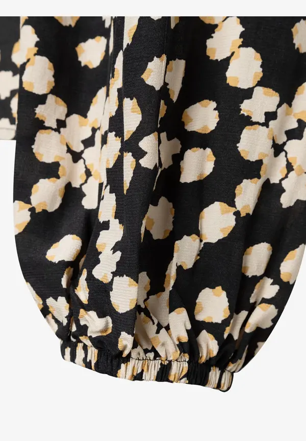 More & More fließende Bluse, Dot Pattern Print Clearance-Verkauf