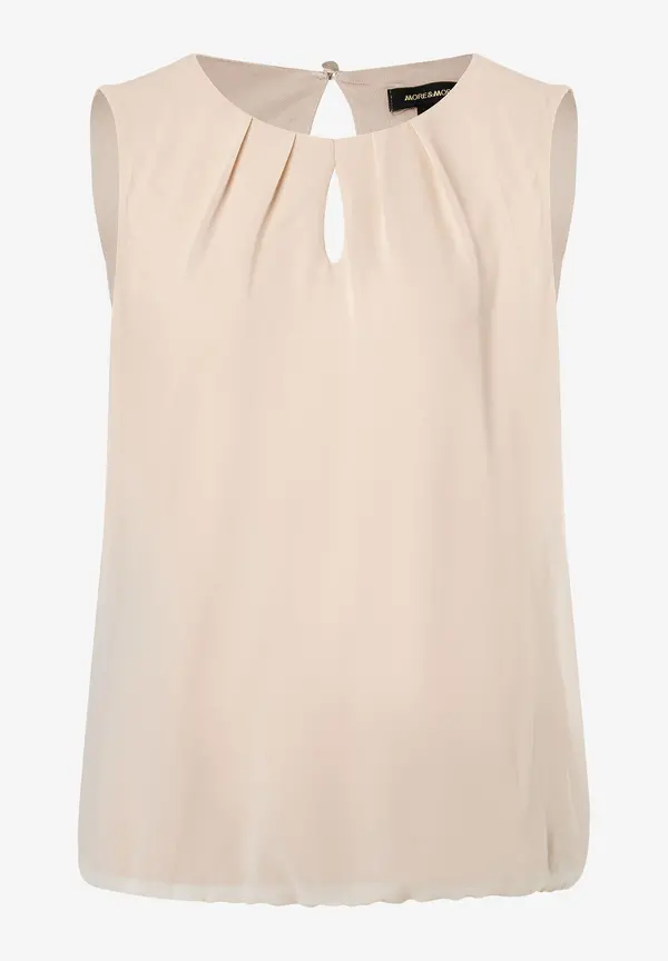 More & More Chiffon Blusentop, beige, Frühjahrs-Kollektion Im Verkauf