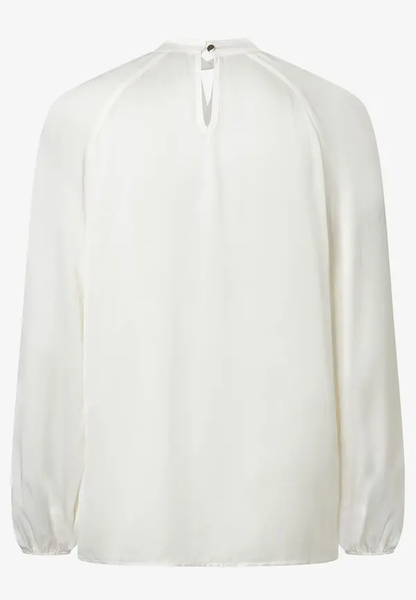 More & More Satinbluse mit Cut-Outs, ecru Rabatte dieses Monats