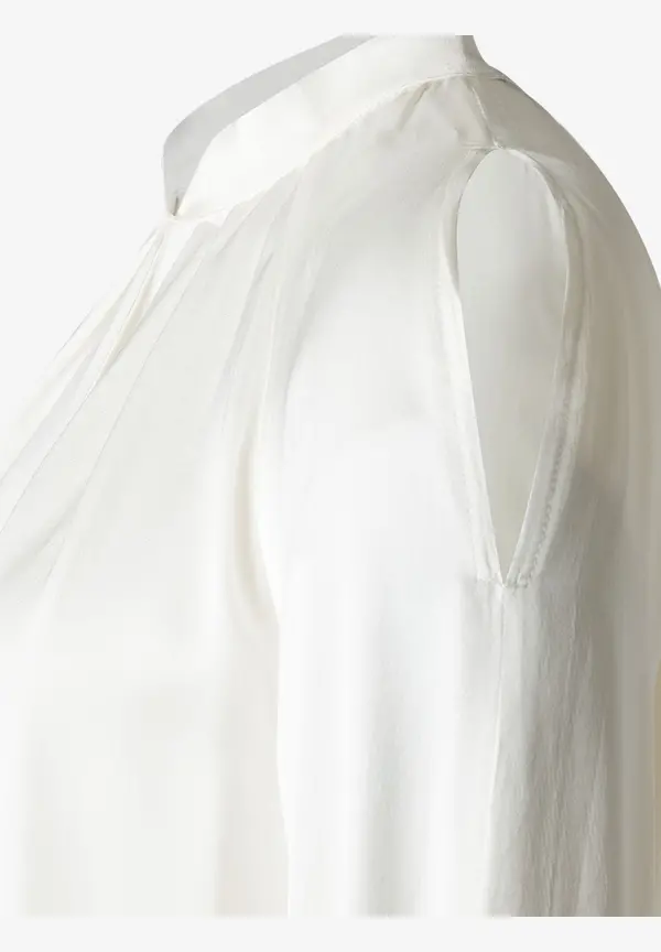 More & More Satinbluse mit Cut-Outs, ecru Rabatte dieses Monats