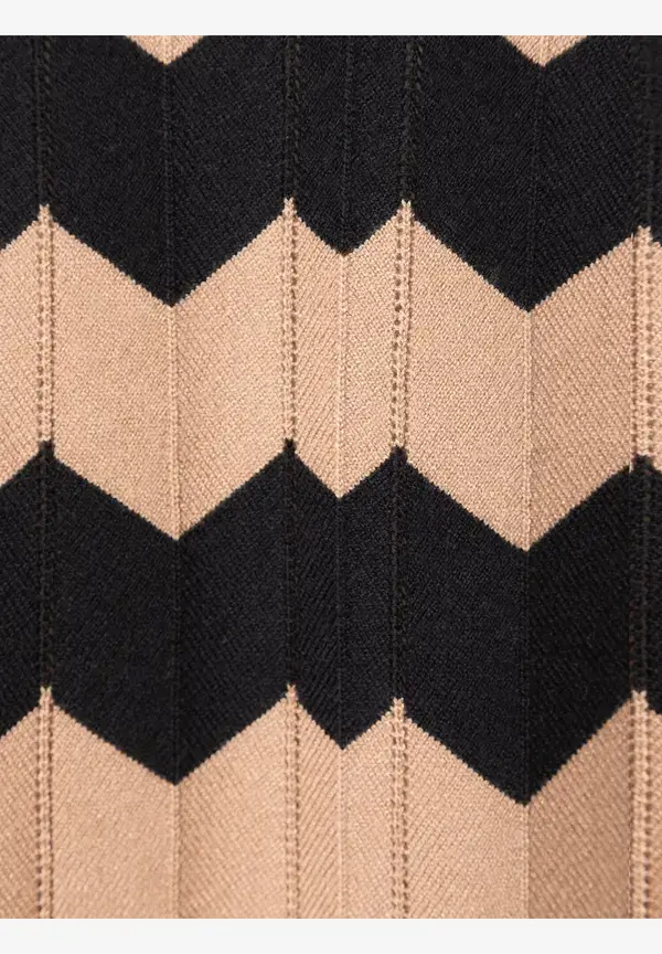 More & More Strickkleid, Zick Zack Dessin Günstiger Verkauf