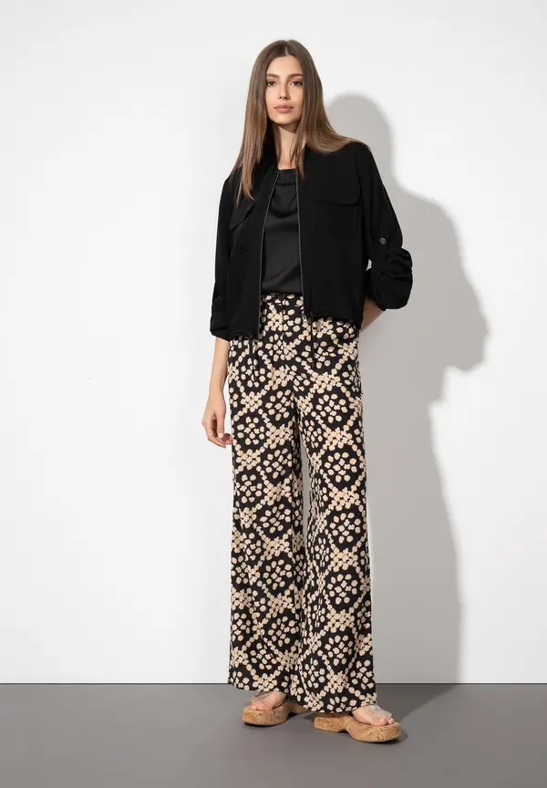 More & More Palazzohose, Dot Pattern Print Blitzverkäufe