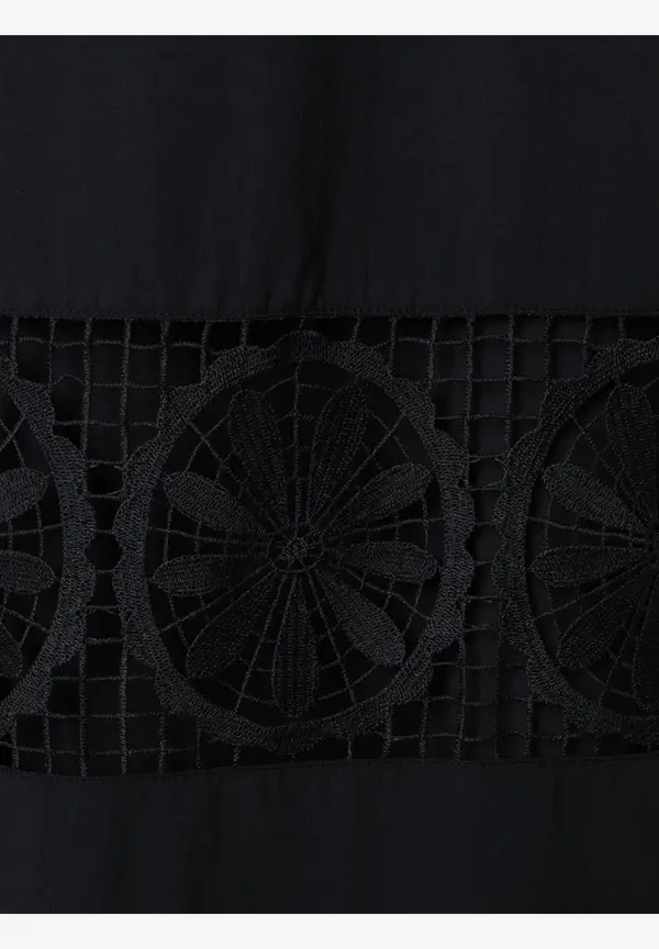More & More Maxikleid mit Spitzendetails, schwarz, Sommer-Kollektion Versandkostenfrei