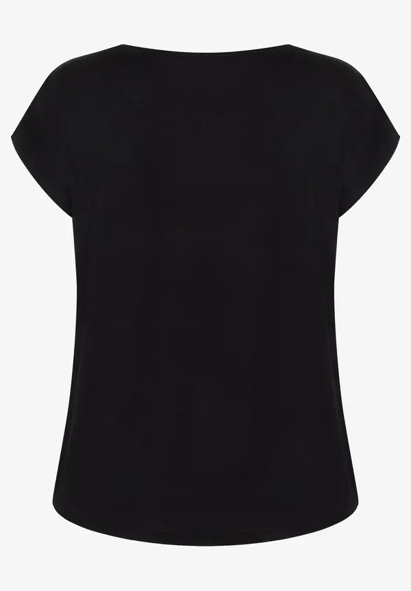 More & More Blusenshirt, Dot Pattern Print Großer Ausverkauf