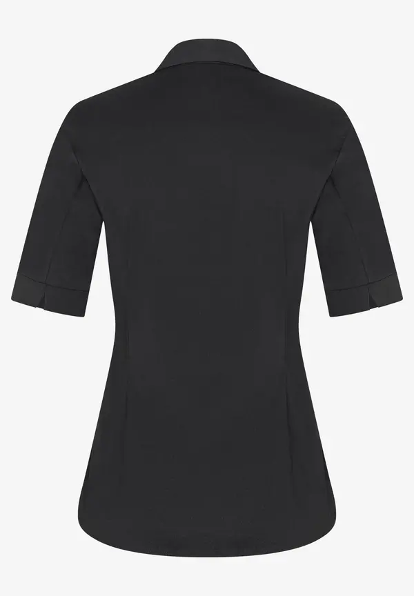 More & More Baumwoll/Stretch Bluse, schwarz Preisnachlass