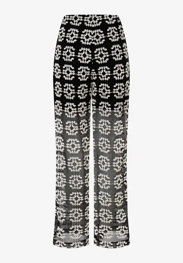 More & More Spitzenhose, schwarz/ecru, Sommer-Kollektion Cyber Monday