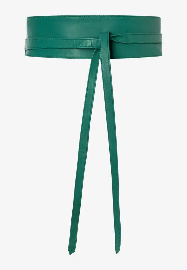 More & More Ledergürtel, summergarden green, Sommer-Kollektion Valentinstagsangebot