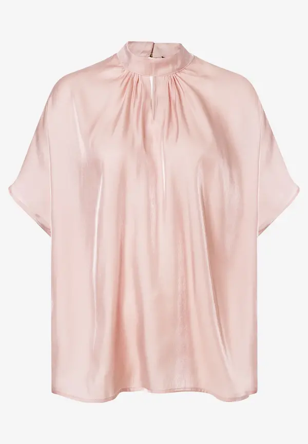 More & More schimmernde Bluse, powder rose, Sommer-Kollektion Sonderangebote