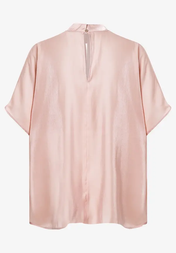 More & More schimmernde Bluse, powder rose, Sommer-Kollektion Sonderangebote