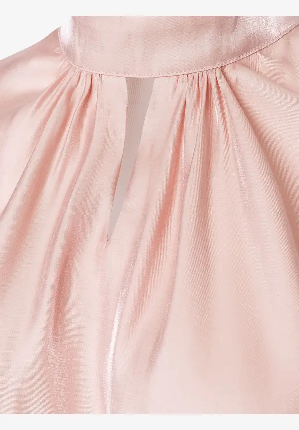 More & More schimmernde Bluse, powder rose, Sommer-Kollektion Sonderangebote
