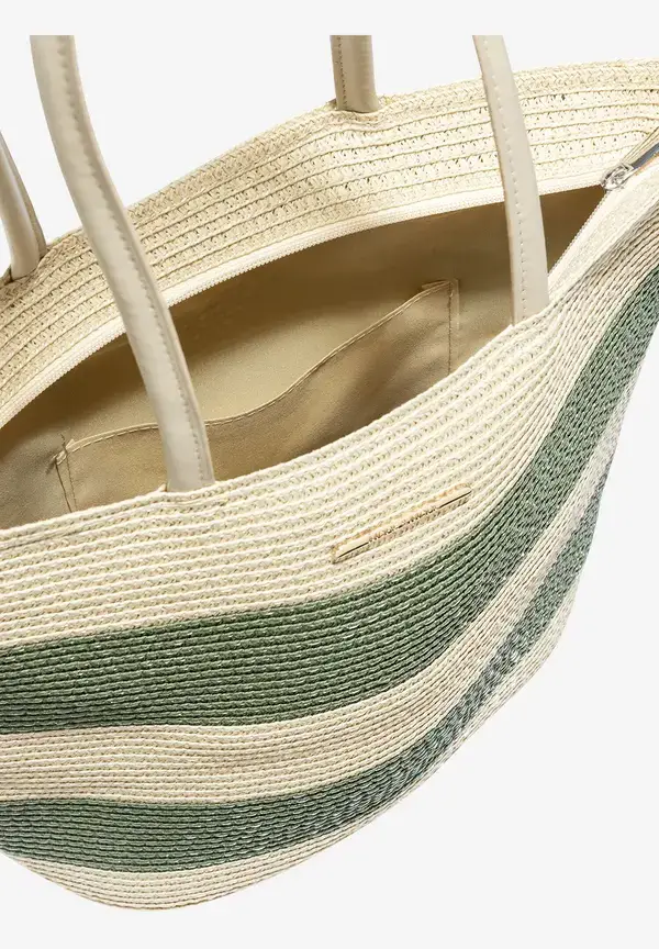 More & More Strohtasche, khaki/sand, Sommer-Kollektion Bis zu 65% Rabatt