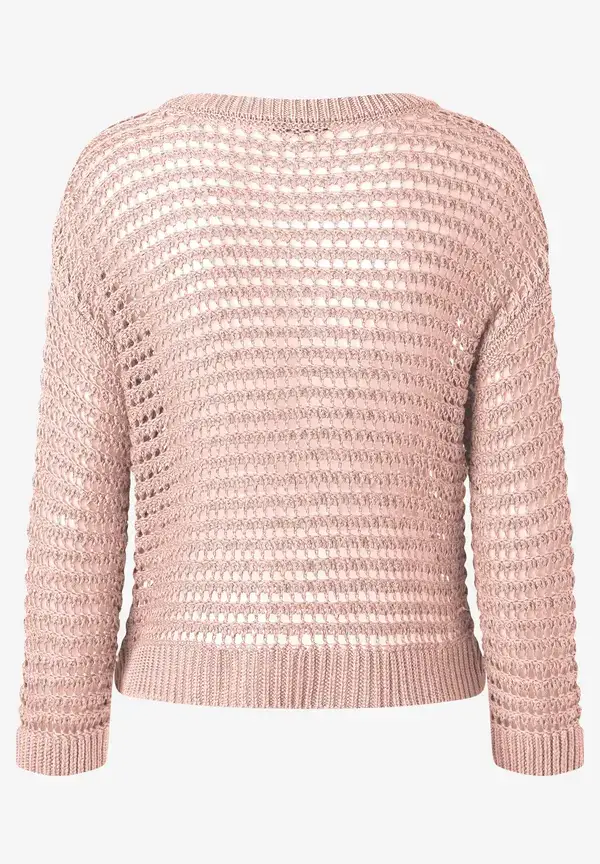 More & More Ajour Pullover, powder rose, Sommer-Kollektion Nur für heute