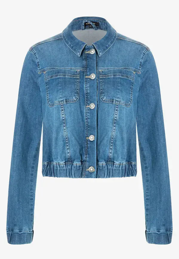 More & More verkürzte Jeansjacke, blue denim, Frühjahrs-Kollektion Discount Store für neue Produkte