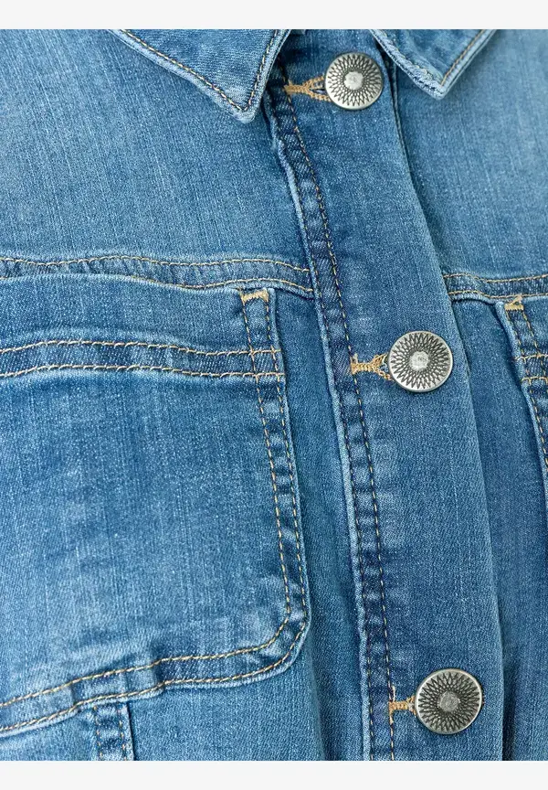 More & More verkürzte Jeansjacke, blue denim, Frühjahrs-Kollektion Discount Store für neue Produkte