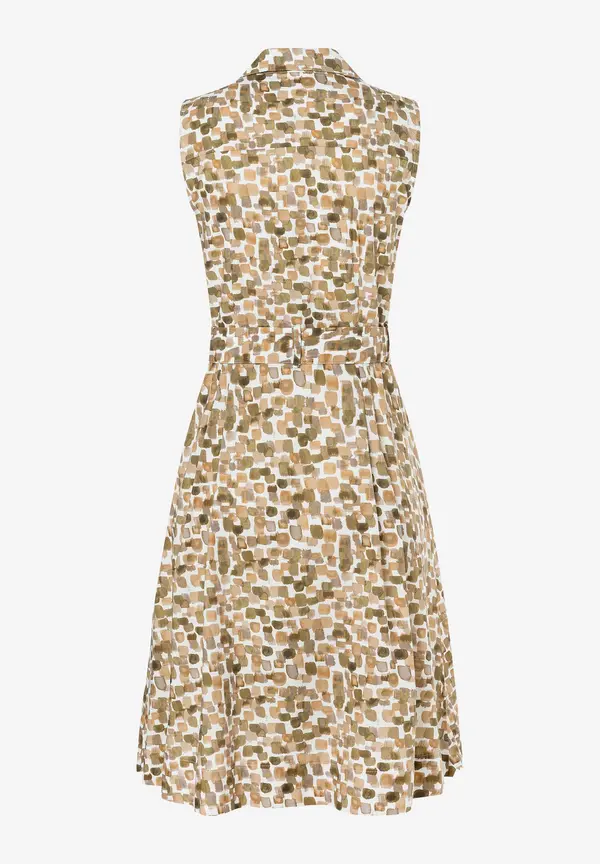 More & More ärmelloses Hemdblusenkleid, Tupfen-Print, Sommer-Kollektion Super Rabatt
