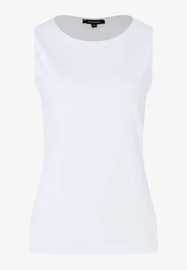 More & More Baumwoll/Stretch Top, weiß, Frühjahrs-Kollektion Clearance-Verkauf
