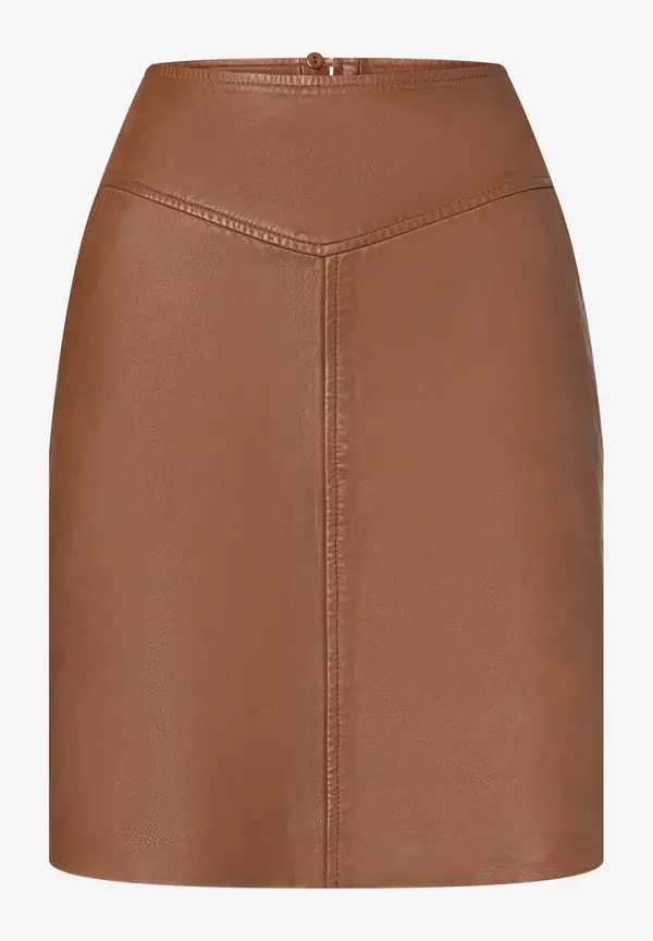 More & More Lederrock, hazel brown, Herbst-Kollektion zollfrei
