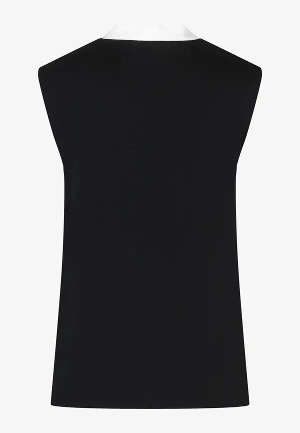 More & More Bluse mit kontrastfarbigem Schalkragen, Sommer-Kollektion Rabatte dieses Monats