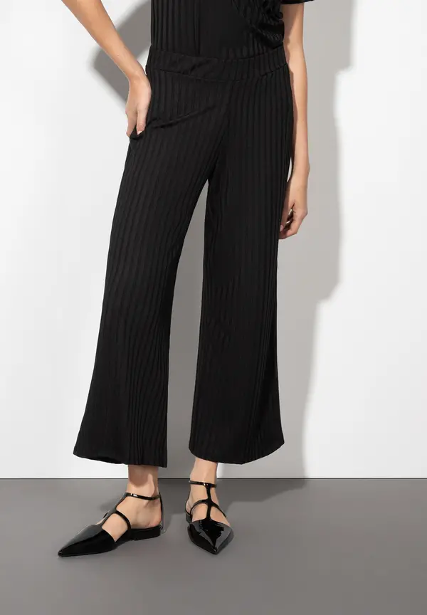 More & More Jerseyhose, Rippe, schwarz Hotsell