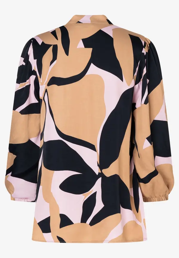 More & More Satinprint Bluse Schlussverkauf