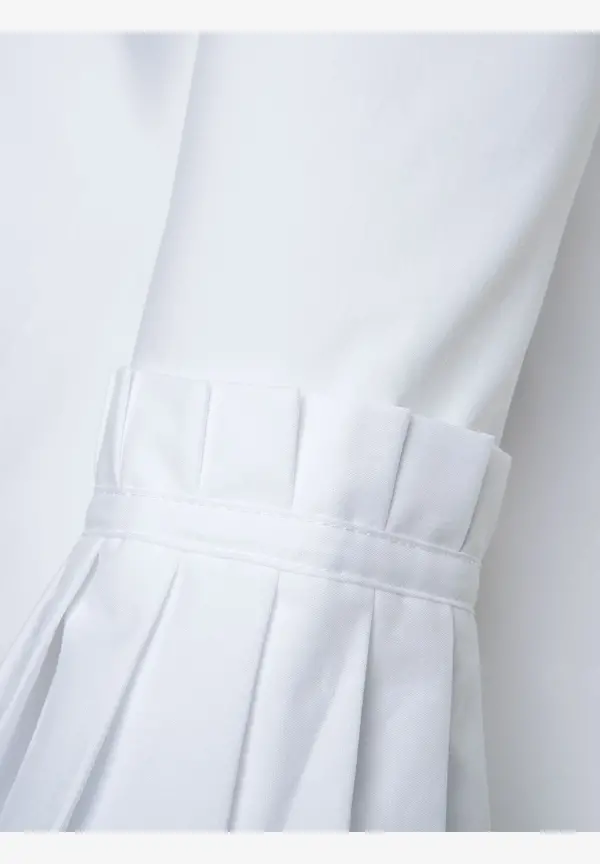 More & More Hemdbluse mit Falten-Manschette, weiß Günstiger Verkauf
