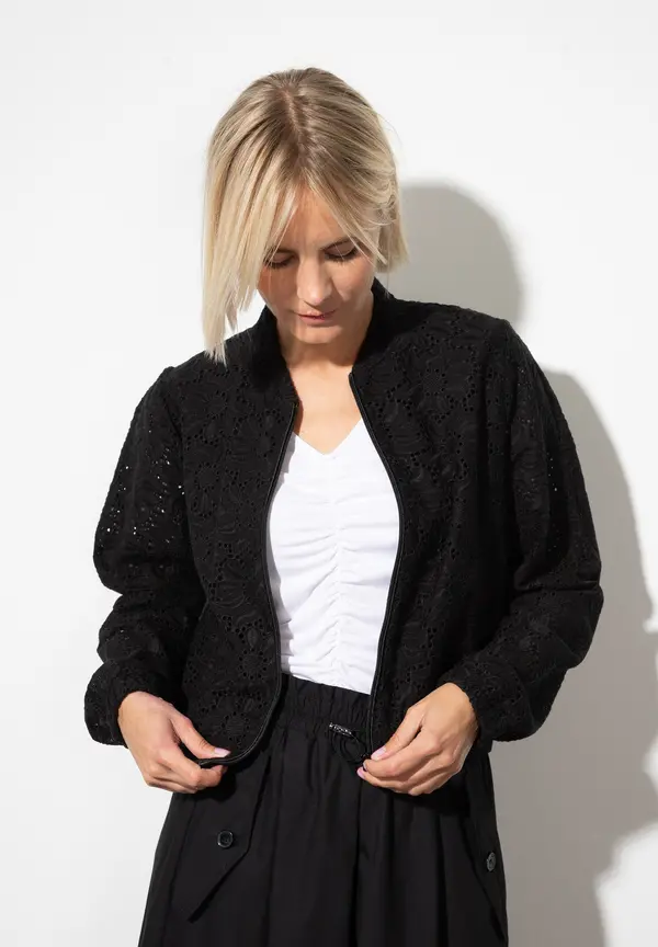 More & More Spitzen-Blouson, schwarz, Sommer-Kollektion Blitzverkäufe