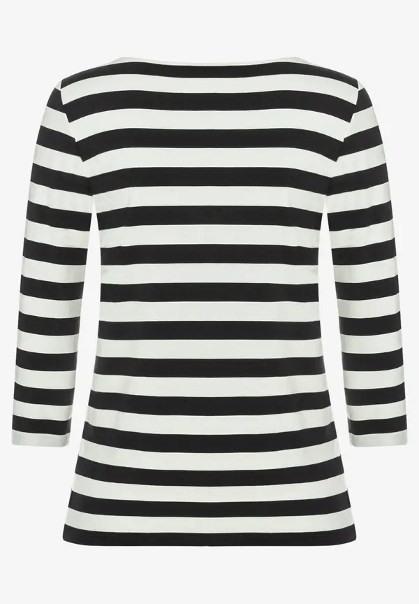 More & More Streifenshirt, marine/ecru, Frühjahrs-Kollektion Sonderangebot