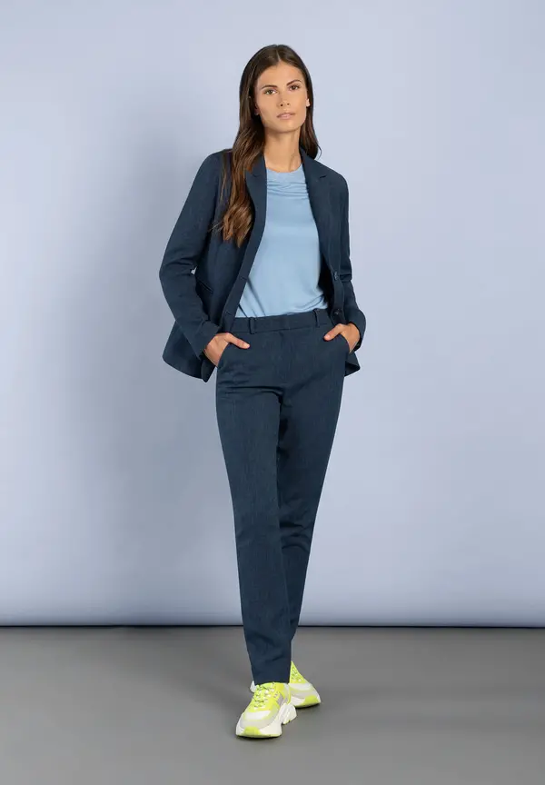 More & More Blazer, blau melange Günstig kaufen