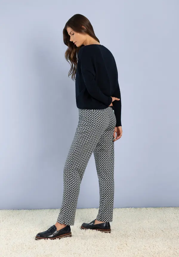 More & More Jerseyhose, Mini-Jacquard Versandkostenfrei