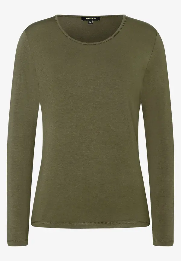 More & More Langarm-T-Shirt, dunkelgrün, Winter-Kollektion Flash Sale