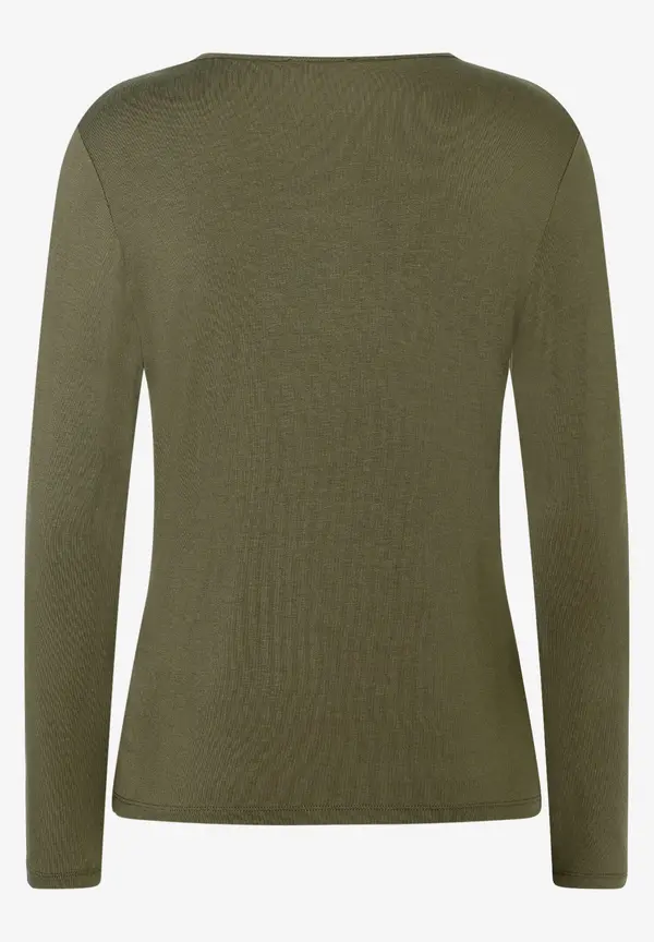 More & More Langarm-T-Shirt, dunkelgrün, Winter-Kollektion Flash Sale