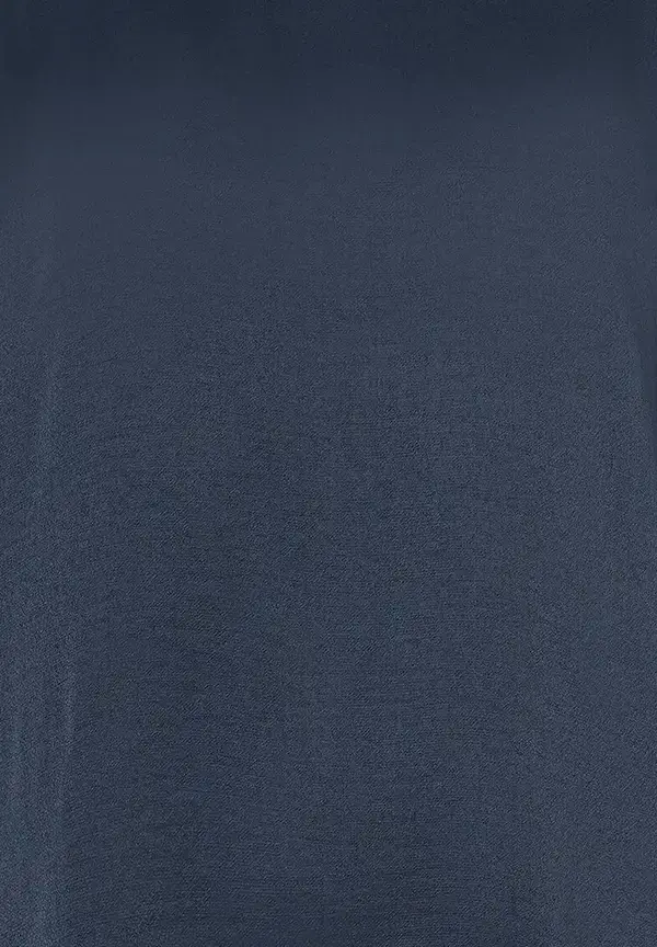 More & More Shirt mit Satinfront, marine Saisonschlussverkauf