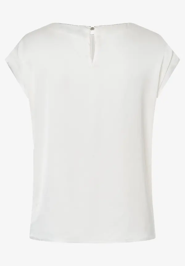 More & More Satinbluse, ecru, Sommer-Kollektion Lagerräumung