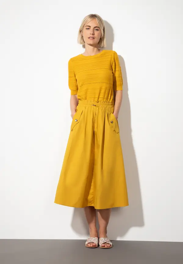 More & More Popelinerock, warm sunglow, Sommer-Kollektion Top Angebot