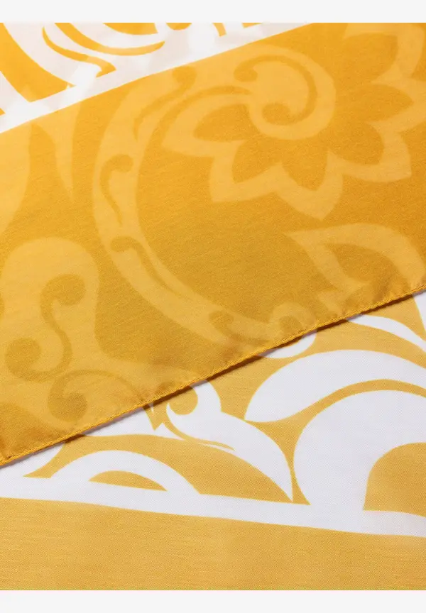 More & More Printschal, gelb/weiß, Sommer-Kollektion Zeitlich begrenztes Angebot