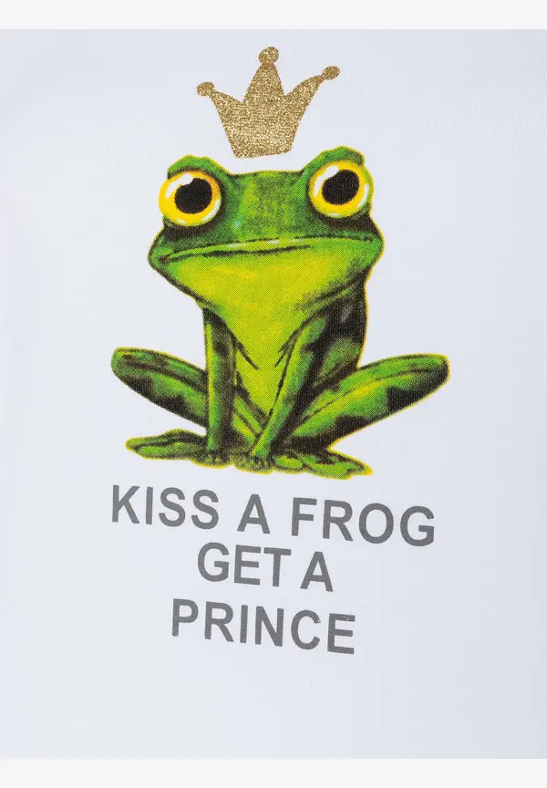 More & More T-Shirt mit Frosch-Print, weiß, Frühjahrs-Kollektion Bestseller