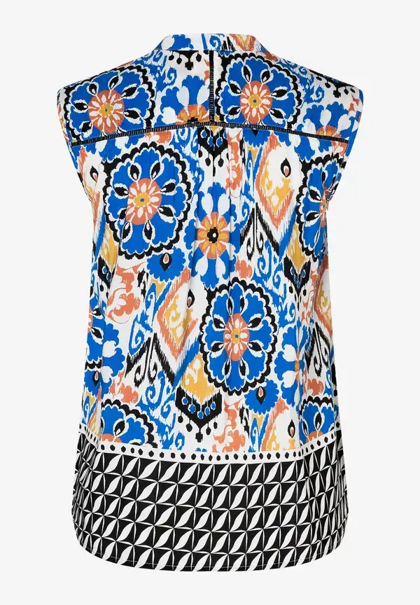 More & More ärmellose Bluse, Ornament-Print, Sommer-Kollektion Tägliche Deals