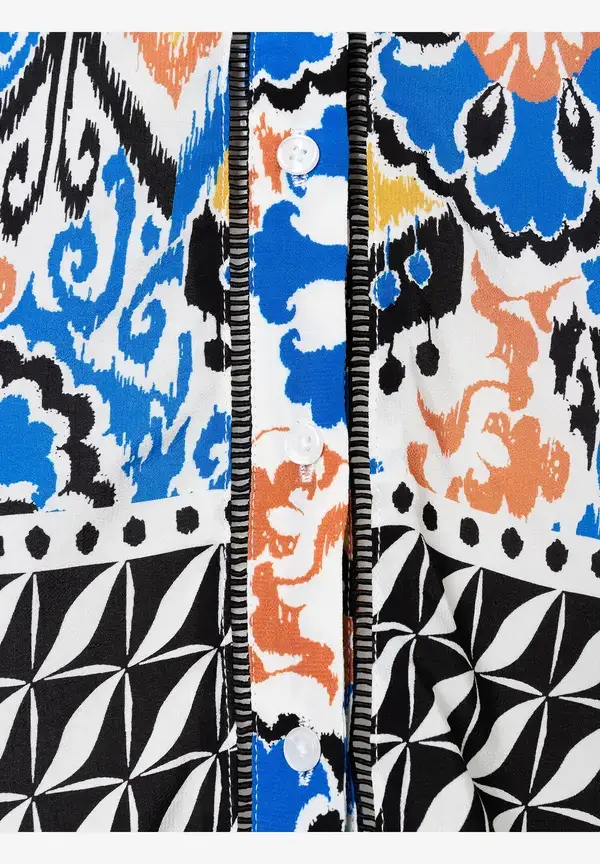 More & More ärmellose Bluse, Ornament-Print, Sommer-Kollektion Tägliche Deals