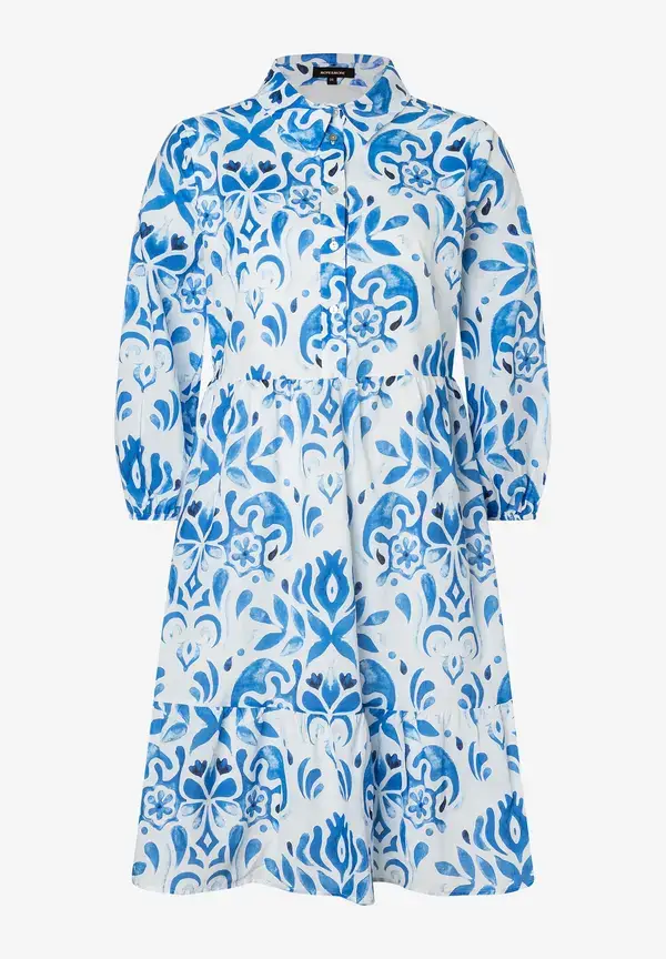 More & More Hemdblusenkleid, blau/weiß, Sommer-Kollektion Neueste Stile